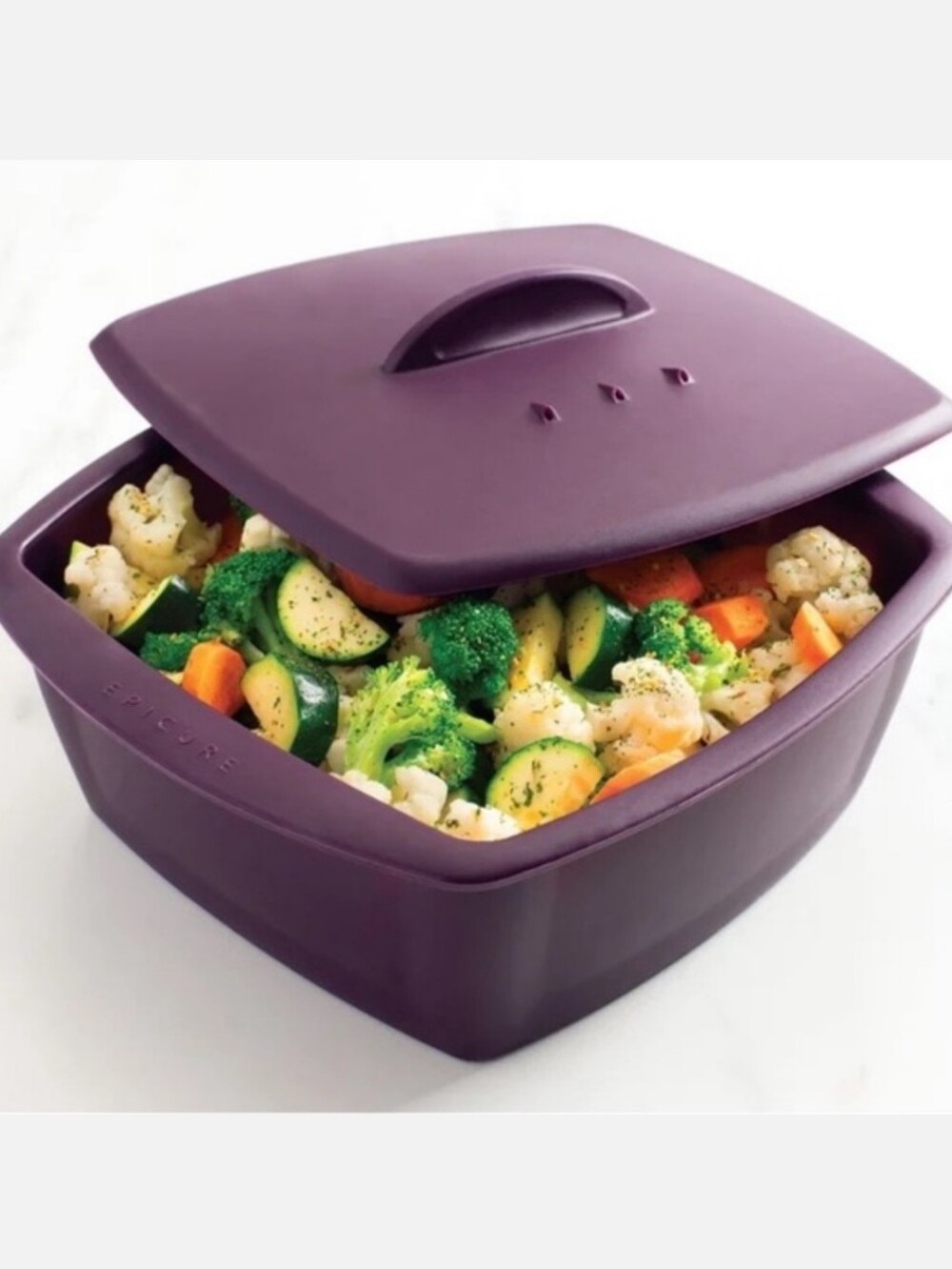 EPICURE Purple Microwave Steamer